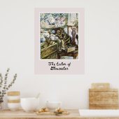 De merkwaardige kat poster (Keuken)