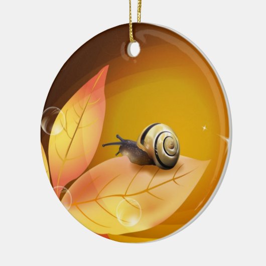 De merkwaardige slak keramisch ornament (Links)