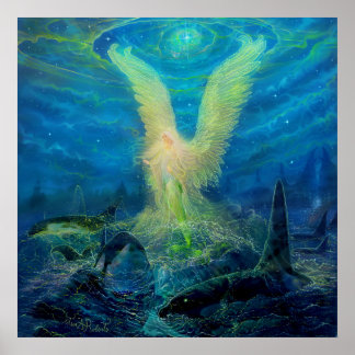 De Mermaid Angel Princess Poster
