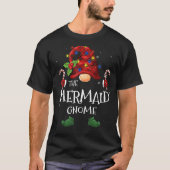 De mermaïde Gnome Buffalo met kerstboom T-shirt (Voorkant)
