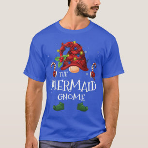 De mermaïde Gnome Buffalo met kerstboom T-shirt