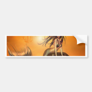 De Mermaids Treasure Bumpersticker