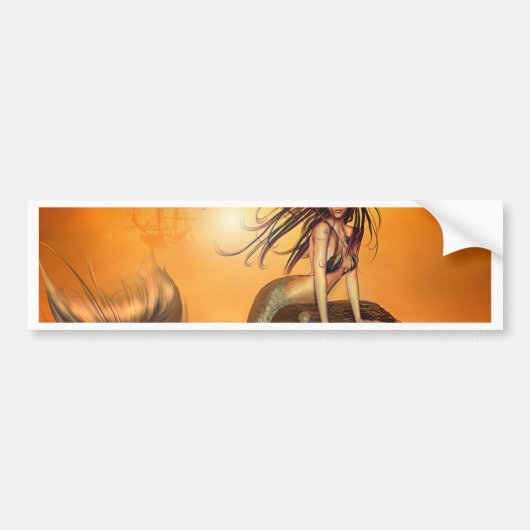 De Mermaids Treasure Bumpersticker (Voorkant)