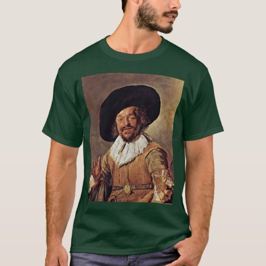 De Merry Drinker. Door Frans Hals T-shirt (Voorkant)