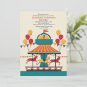 De Merry-Go-Round Uitnodiging (Staand voorkant)