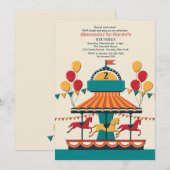 De Merry-Go-Round Uitnodiging (Voorkant / Achterkant)