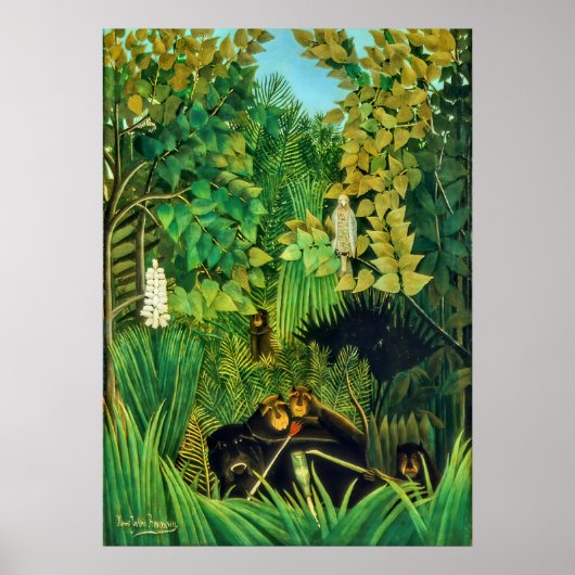 De Merry Jesters - Henri Rousseau Poster (Voorkant)