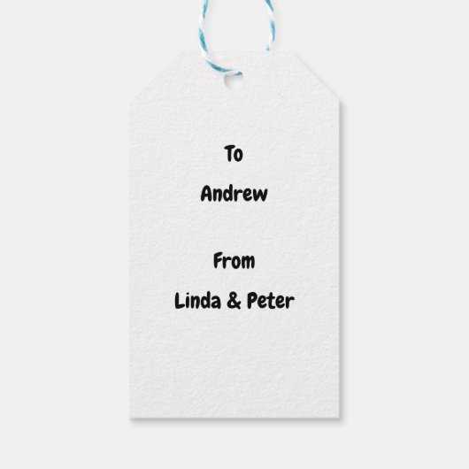 De Merry Snowman op kerstcadeautassen Cadeaulabel (Achterkant)