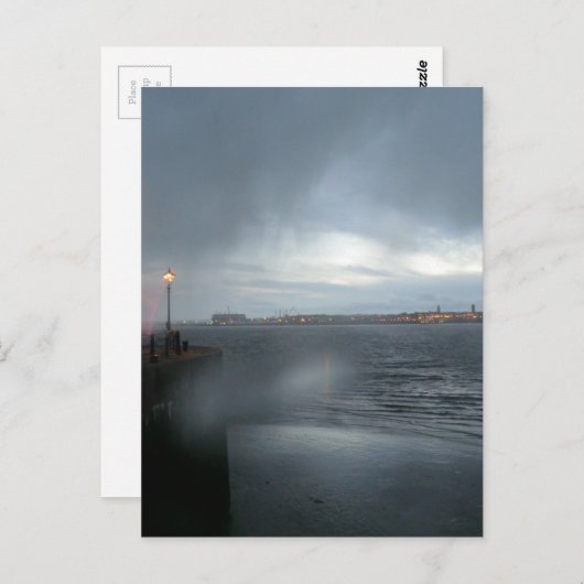 De Mersey in de Regen Briefkaart (Voorkant / Achterkant)