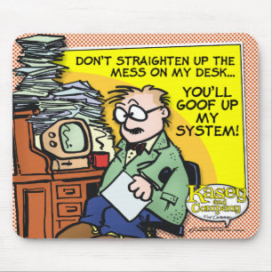 De Mess op mijn bureau Muismat