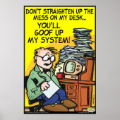 De Mess op mijn bureau Poster (Voorkant)
