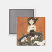 De Messenger - Stoom Punk magneet (Voorkant / Achterkant)