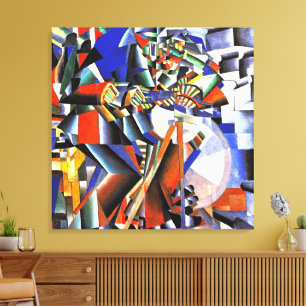 De messenslijper, beroemd schilderij, canvas afdruk