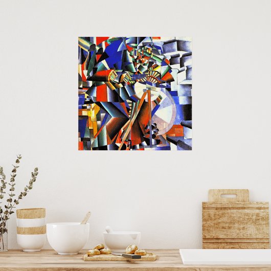 De messenslijper, beroemd schilderij, poster (Keuken)