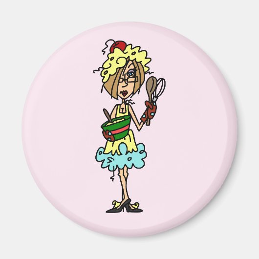 De Messy Cook T-shirts en geschenken Magneet (Voorkant)