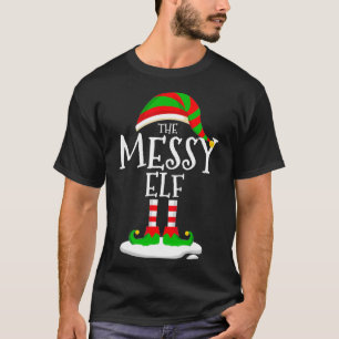 De Messy Elf kerstfamilie komt overeen met pyjama' T-shirt