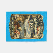 De met sterren bezaaide banier Patriottische VS 4 Fleece Deken (Voorkant (Horizontaal))