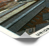 De metallische inktpatroon van de Unie Co. Bldgs Poster (Hoek)