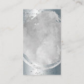 De metallische Waterverf van de hedendaagse grijs  Visitekaartje (Achterkant)