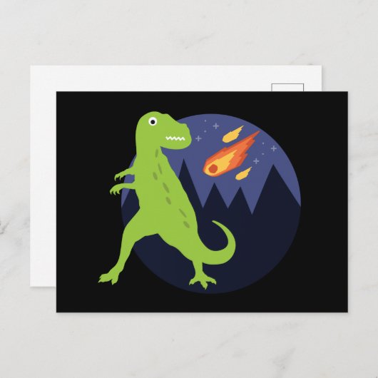 De meteoriet die stookt briefkaart (Voorkant / Achterkant)