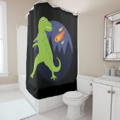 De meteoriet die stookt douchegordijn (In situ)