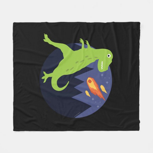 De meteoriet die stookt fleece deken (Voorkant (Horizontaal))