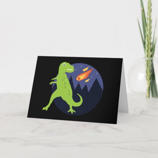 De meteoriet die stookt kaart (Voorkant)