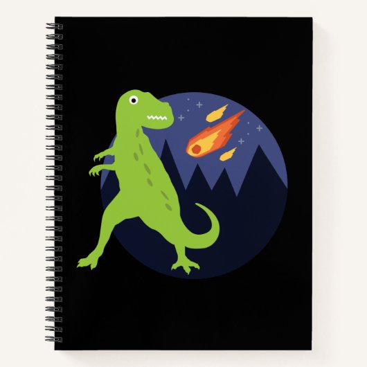 De meteoriet die stookt notitieboek (Voorkant)