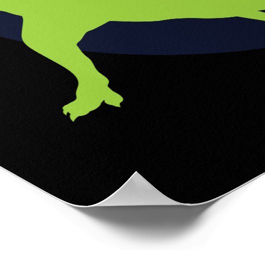 De meteoriet die stookt poster (Hoek)