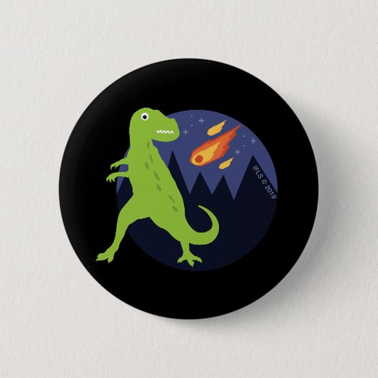 De meteoriet die stookt ronde button 5,7 cm (Voorkant)