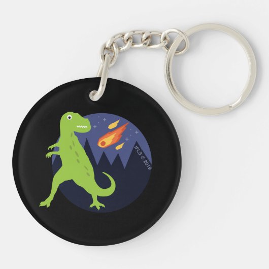 De meteoriet die stookt sleutelhanger (Achterkant)