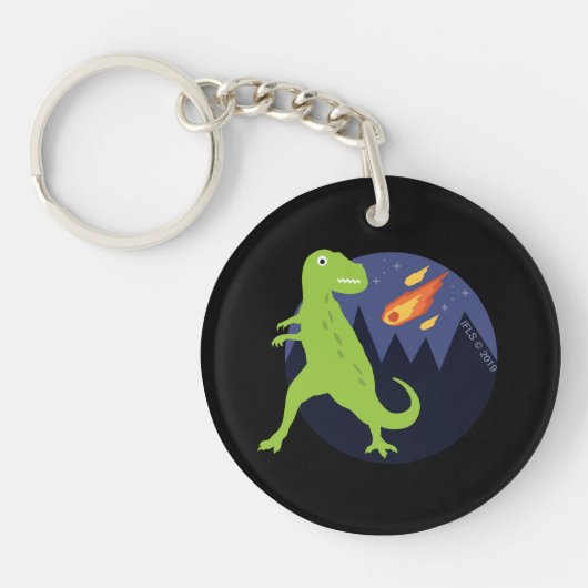 De meteoriet die stookt sleutelhanger (Voorkant)