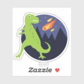 De meteoriet die stookt sticker (Vel)