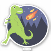 De meteoriet die stookt sticker (Voorkant)