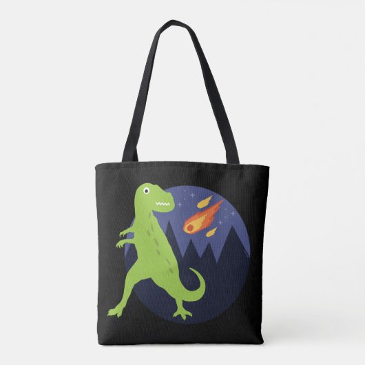 De meteoriet die stookt tote bag (Achterkant)