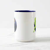 De meteoriet die stookt tweekleurige koffiemok (Center)