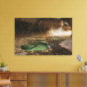 De metro is een geologische formatie van zandsteen canvas afdruk (Insitu (Woonkamer))