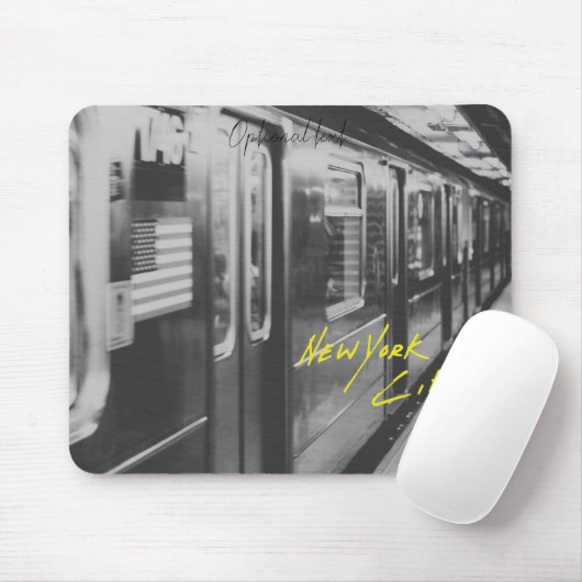 De metro van New York Mousepad Muismat (Met muis)