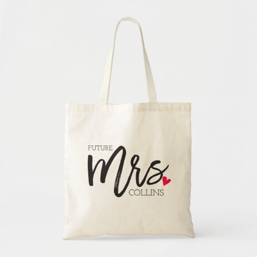 De mevrouw Shoppe | Gepersonaliseerde toekomstige  Tote Bag (Voorkant)