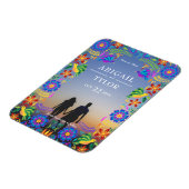 De Mexicaanse bloemen sparen de Datum Magneet (Linkerzijde)