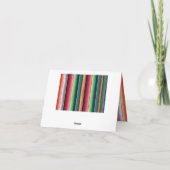 De Mexicaanse Fiesta dankt u nota neemt van de Bedankkaart (Achterkant)