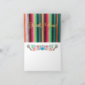 De Mexicaanse Fiesta dankt u nota neemt van de Bedankkaart (Binnen)