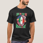 De Mexicaanse geprivilegieerde Amerikaanse vlag ma T-shirt (Voorkant)