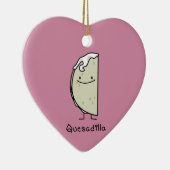 De Mexicaanse geroosterde Tortilla van Quesadilla Keramisch Ornament (Rechts)