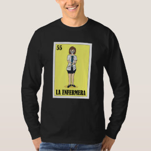 De Mexicaanse loterij La Enfermera de Nurse Bingo T-shirt