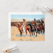 De Mexicaanse Majoor, 1889 kunst van Frederic Remi Kaart (Voorkant / Achterkant in situ)