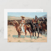De Mexicaanse majoor door Frederic Remington (1889 Briefkaart (Voorkant / Achterkant)