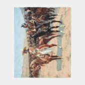 De Mexicaanse majoor door Frederic Remington (1889 Fleece Deken (Voorkant)