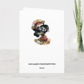 De Mexicaanse Moederlijke Liefde van het Skelet Kaart (Achterkant)