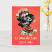 De Mexicaanse Moederlijke Liefde van het Skelet Kaart (Gele Bloem)